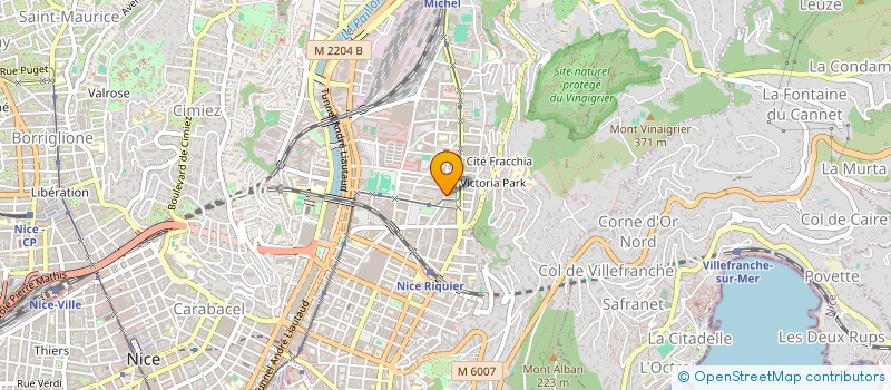 localisation de l'entreprise AZUR VOLT à NICE