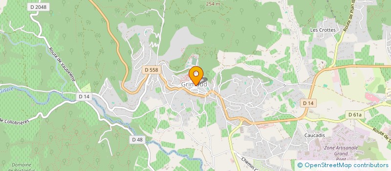 localisation de l'entreprise AZUR WEB  GRIMAUD