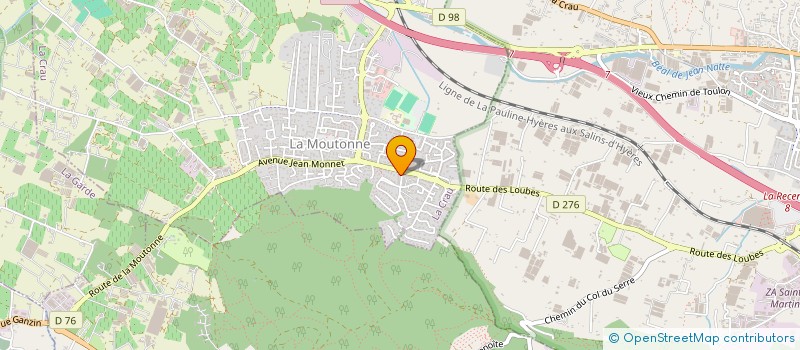 localisation de l'entreprise AZUR WEB DEVELOPPEMENT à LA CRAU