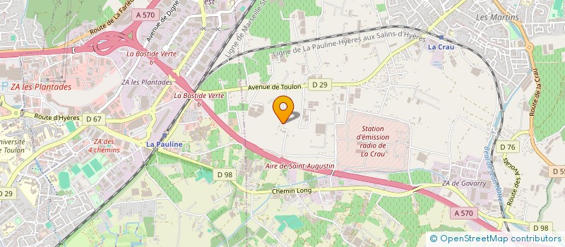 localisation de l'entreprise AZUR YACHT BROKERS  LA CRAU