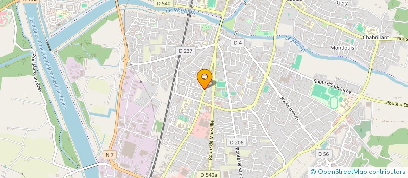 localisation de l'entreprise AZURA à MONTELIMAR