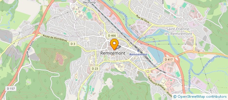 localisation de l'entreprise AZURA  REMIREMONT