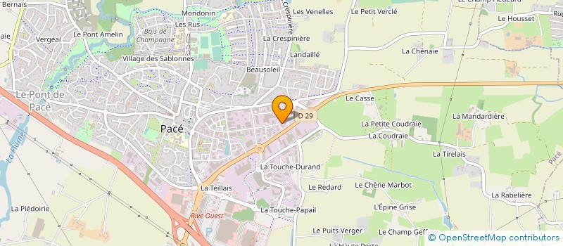 localisation de l'entreprise AZURA BRETAGNE à PACE