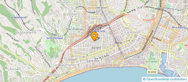 localisation de l'entreprise AZURA CD DIAGNOSTIC à NICE