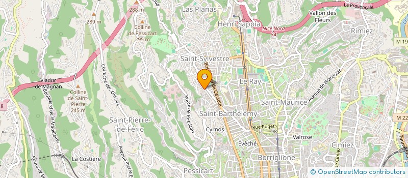localisation de l'entreprise AZURA CLEANING à NICE
