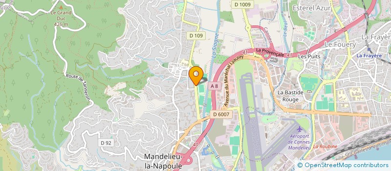 localisation de l'entreprise AZURA CONSULTING  MANDELIEU-LA-NAPOULE