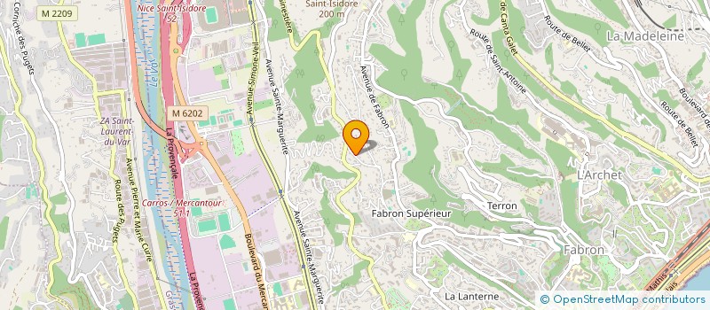 localisation de l'entreprise AZURAUTOM  NICE