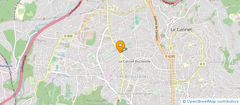 localisation de l'entreprise AZURBASTRANSPORT  LE CANNET