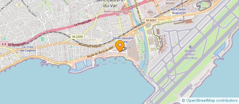 localisation de l'entreprise AZURCART - AC DIRECT à SAINT-LAURENT-DU-VAR