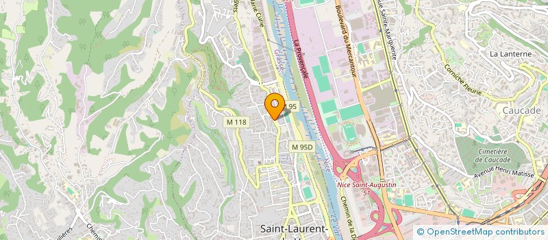 localisation de l'entreprise AZURCOM à SAINT-LAURENT-DU-VAR
