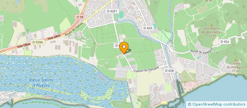 localisation de l'entreprise AZURDRIVE  LE LAVANDOU