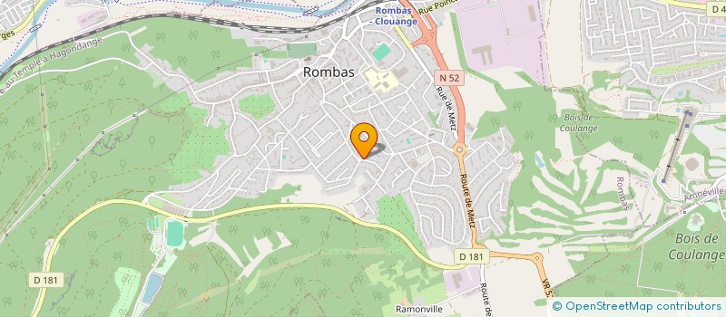 localisation de l'entreprise AZURE  ROMBAS