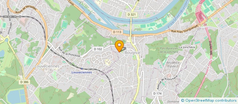 localisation de l'entreprise AZURE CAPITAL  BOUGIVAL