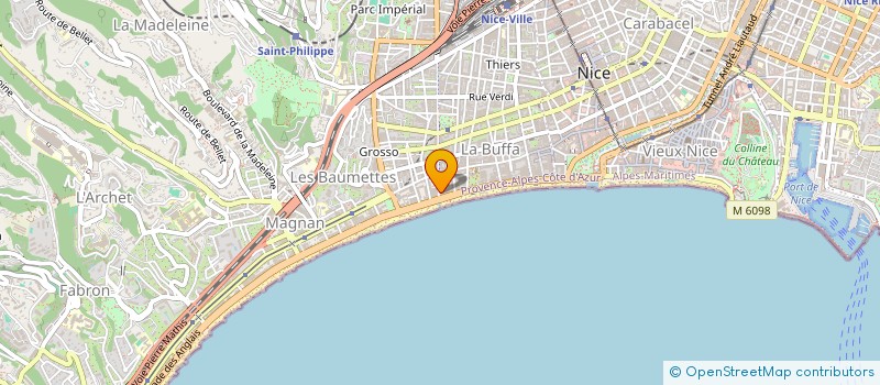 localisation de l'entreprise AZURE HEAVEN REAL ESTATE AGENCY à NICE