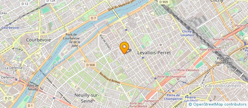 localisation de l'entreprise AZURE IT à LEVALLOIS-PERRET