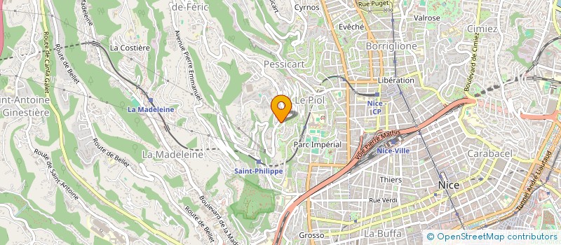 localisation de l'entreprise AZURE LE TILLEUL  NICE