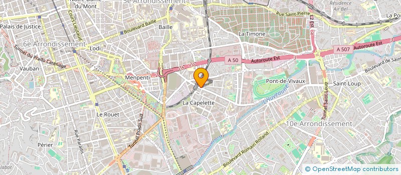 localisation de l'entreprise AZURE PEINTURE 13 à MARSEILLE