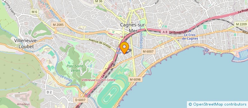 localisation de l'entreprise AZUREA LIFT SERVICES à CAGNES-SUR-MER