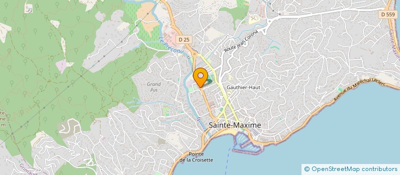localisation de l'entreprise AZUREA LIMOUSINES à SAINTE-MAXIME