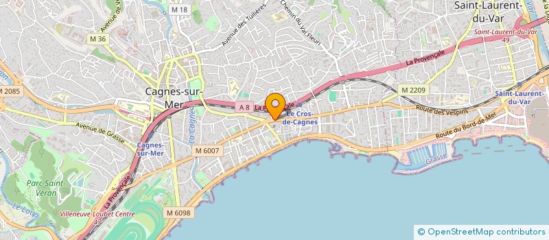 localisation de l'entreprise AZUREANE TRADING à CAGNES-SUR-MER