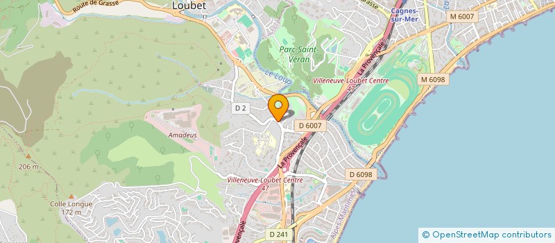 localisation de l'entreprise AZUREDILE à VILLENEUVE-LOUBET