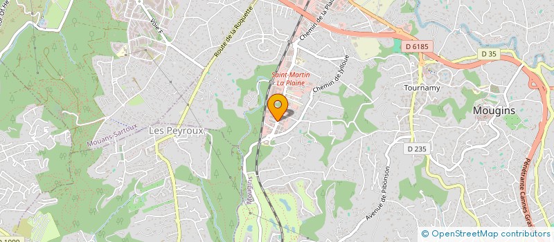 localisation de l'entreprise AZUREENNE ALARMES CONFORT SYSTEME à MOUGINS