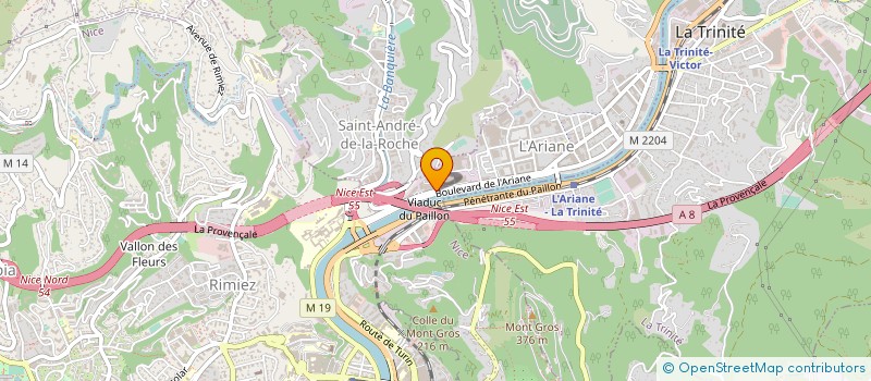 localisation de l'entreprise AZUREENNE APPLICATION PRODUITS ETANCHEIT à NICE