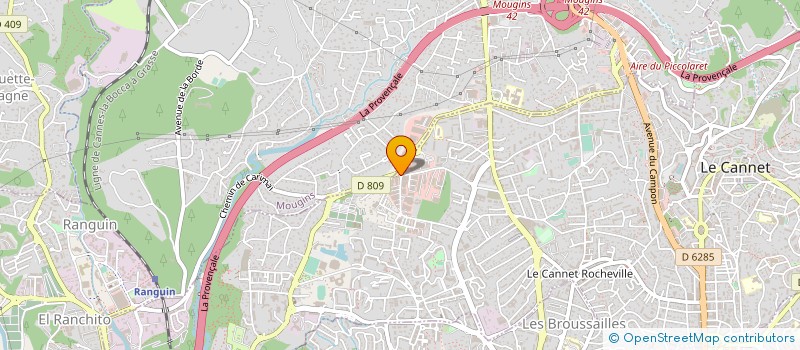 localisation de l'entreprise AZUREENNE AUXILIAIRE DE DEMENAGEMENT à LE CANNET