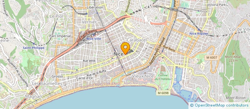 localisation de l'entreprise AZUREENNE BATIMENT CANALISATION à NICE