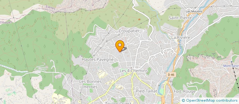 localisation de l'entreprise AZUREENNE DE CONSTRUCTION  TOULON