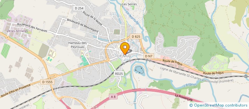 localisation de l'entreprise AZUREENNE DE CONSTRUCTION ET DE RENOVATION à LE MUY