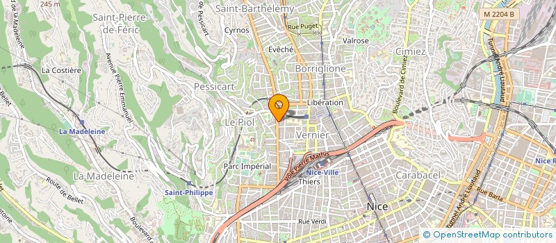 localisation de l'entreprise AZUREENNE DE FERMETURE à NICE