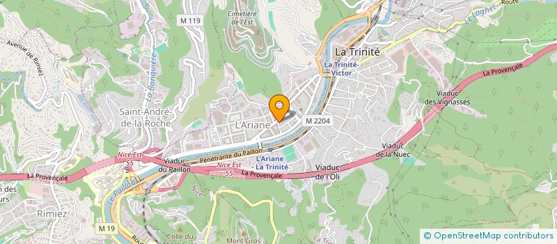 localisation de l'entreprise AZUREENNE DE FINITION DU BATIMENT à NICE