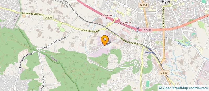 localisation de l'entreprise AZUREENNE DE FROID  HYERES