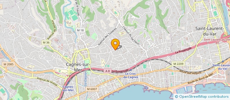 localisation de l'entreprise AZUREENNE DE MAINTENANCE à CAGNES-SUR-MER