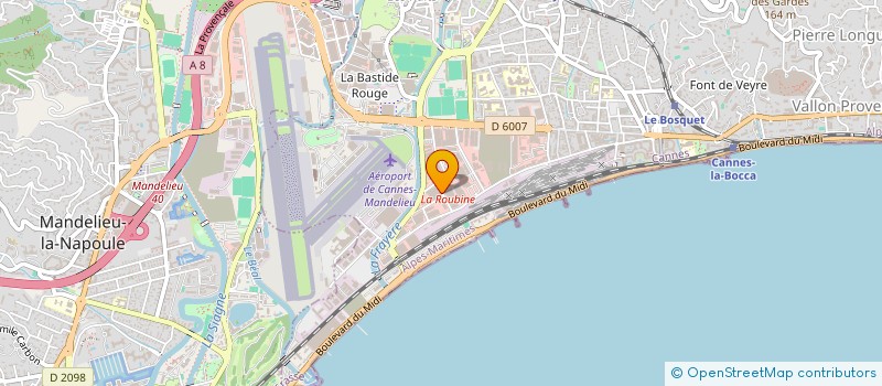 localisation de l'entreprise AZUREENNE DE METALLURGIE INOX à CANNES