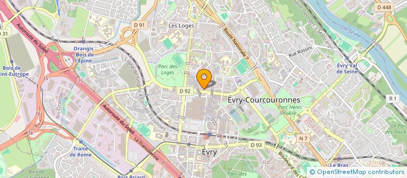 localisation de l'entreprise AZUREENNE DE NETTOYAGE ET PROPRETE à EVRY-COURCOURONNES