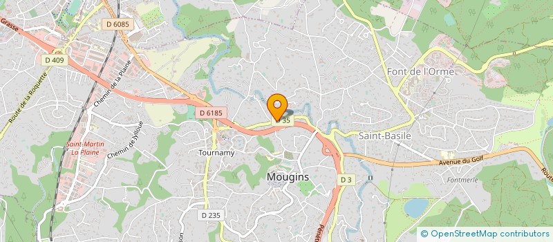 localisation de l'entreprise AZUREENNE TRAVAUX PUBLICS à MOUGINS