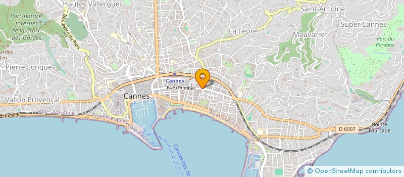 localisation de l'entreprise AZUREK à CANNES