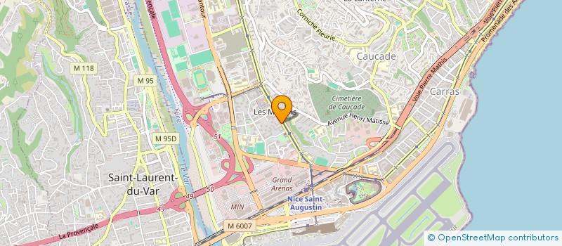 localisation de l'entreprise AZURELEC BAT  NICE