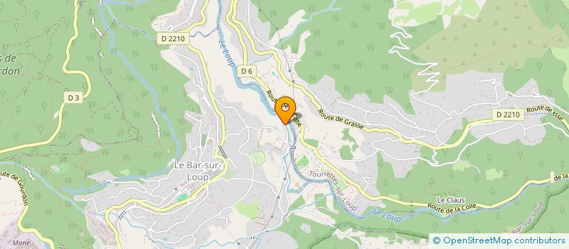 localisation de l'entreprise AZURENOV à LE BAR-SUR-LOUP