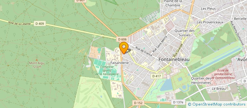 localisation de l'entreprise AZURI CONSEIL  FONTAINEBLEAU