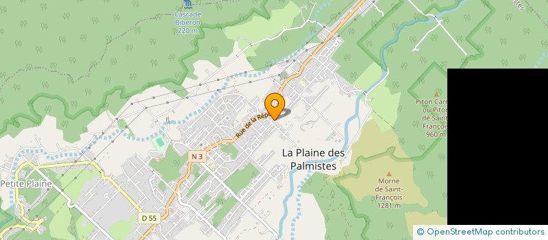 localisation de l'entreprise AZURIA PATRIMOINE  LA PLAINE-DES-PALMISTES