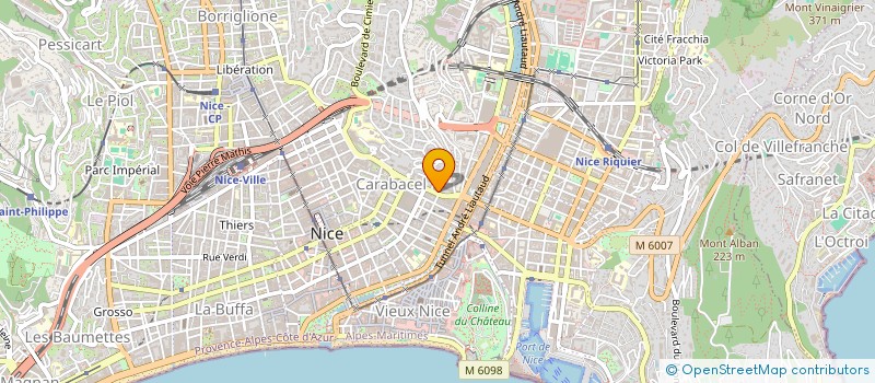 localisation de l'entreprise AZURIM à NICE