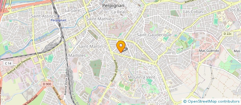 localisation de l'entreprise AZURIMMO  PERPIGNAN