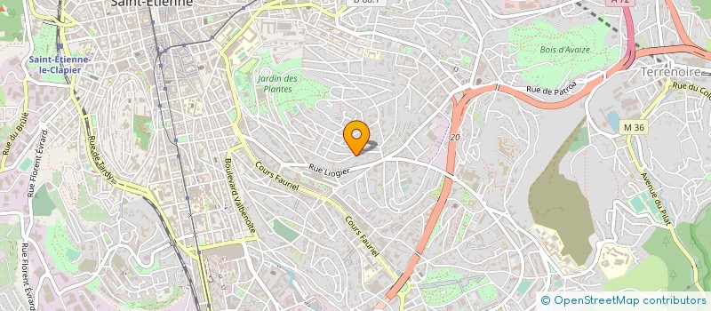 localisation de l'entreprise AZURIN  SAINT-ETIENNE