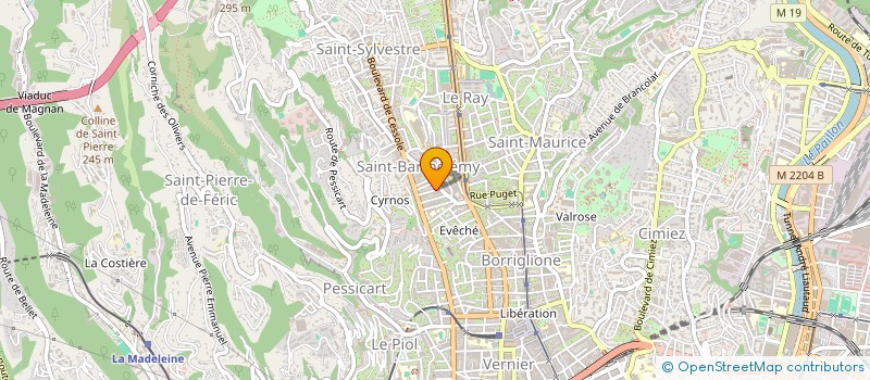 localisation de l'entreprise AZURION ELECTRA à NICE