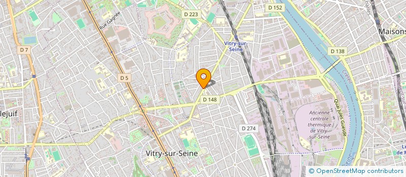 localisation de l'entreprise AZURIS à VITRY-SUR-SEINE