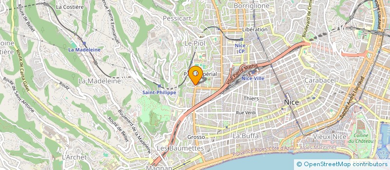 localisation de l'entreprise AZURIS à NICE