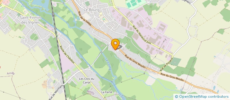 localisation de l'entreprise AZURIT à AMILLY